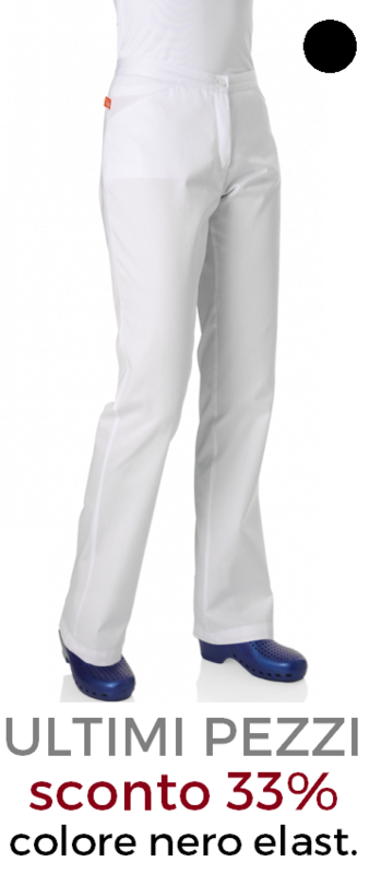 ELETTA Matis pantalone donna nero elasticizzato