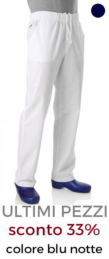 ELETTA Basic pantalone unisex blu notte