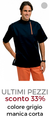 ELETTA Aruna casacca unisex zip grigio