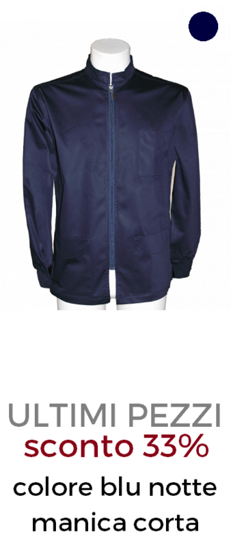 ELETTA Ganapaty casacca uomo zip blu notte