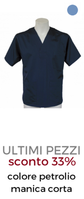 ELETTA Nykos casacca uomo scollo a V petrolio