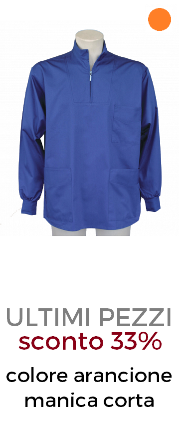 ELETTA Patrick casacca uomo zip arancione