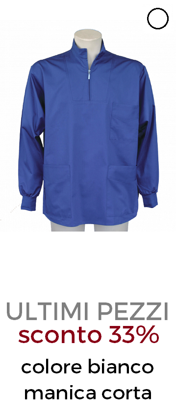 ELETTA Patrick casacca uomo zip bianco