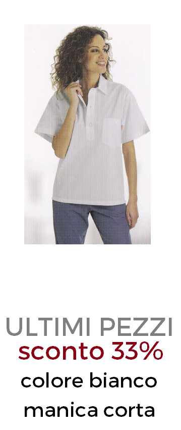 ELETTA Roxy casacca unisex bottoni bianco