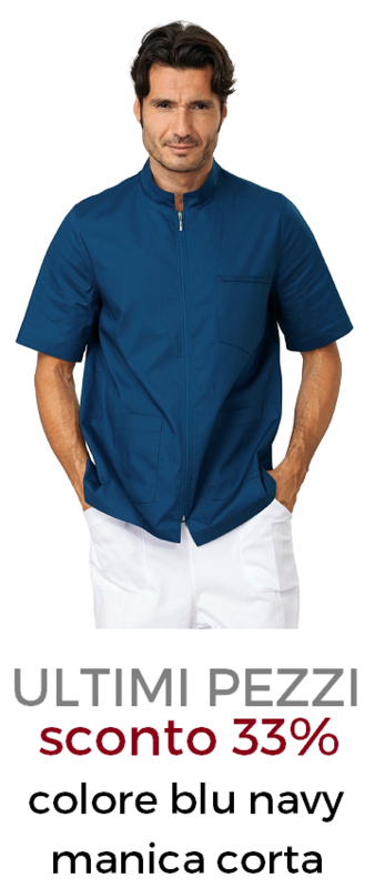 DR.BLUE Nolan Casacca Uomo zip blu
