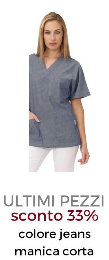 DR.BLUE Summer Casacca unisex scollo a V jeans