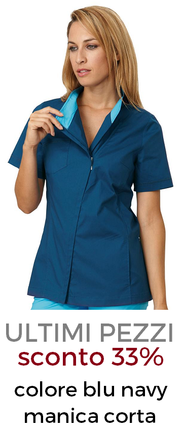 DR.BLUE Cherry Casacca donna zip blu