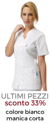 DR.BLUE Dolly Casacca donna zip bianco