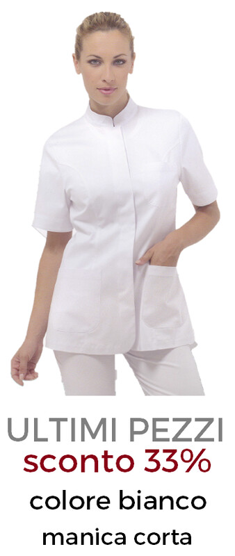 DR.BLUE Rosset casacca donna bottoni bianco