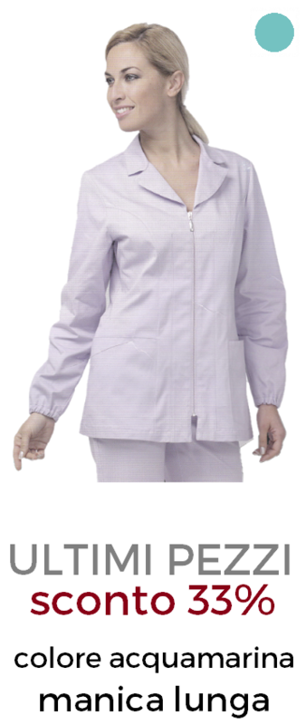 DR.BLUE Ariet Casacca donna zip acquamarina