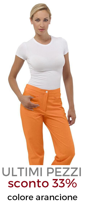 DR.BLUE Sky pantalone donna cotone arancione