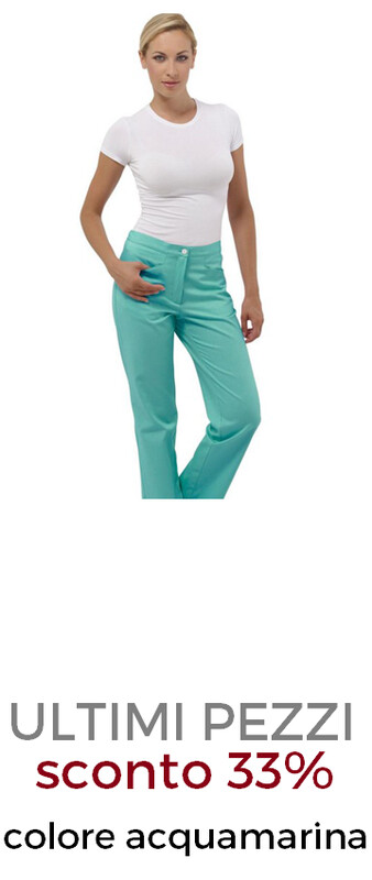 DR.BLUE Sky pantalone donna cotone acquamarina