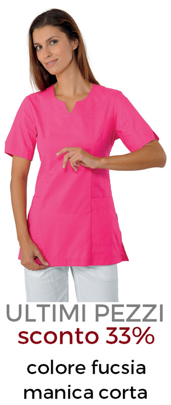 ISACCO Casacca donna Tiffany scollo a V fucsia