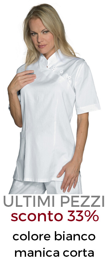 ISACCO Casacca donna Taipei bottoni bianco SUPER DRY
