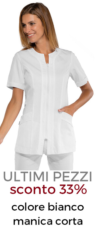 ISACCO Casacca donna Aruba zip bianco
