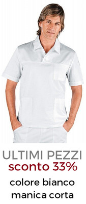 ISACCO Casacca unisex polo bianco