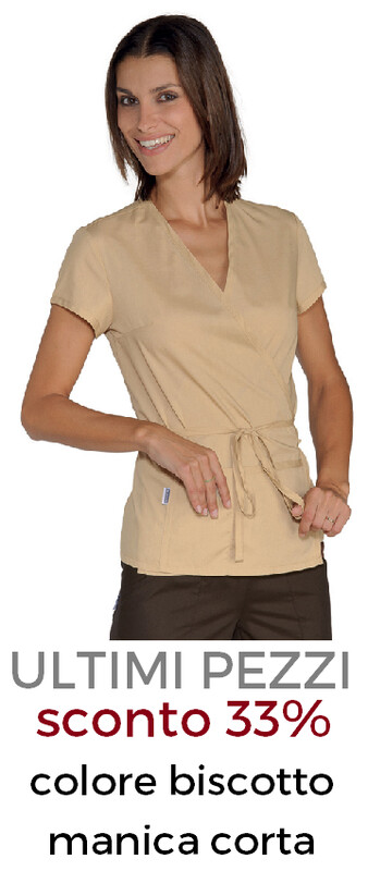 ISACCO Tonga kimono donna laccetti biscotto