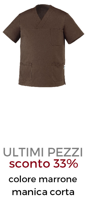 EGOCHEF Leonardo Casacca unisex scollo a V marrone