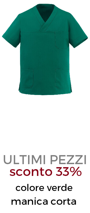 EGOCHEF Leonardo Casacca unisex scollo a V verde
