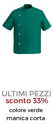 EGOCHEF Dentista Casacca Uomo bottoni verde