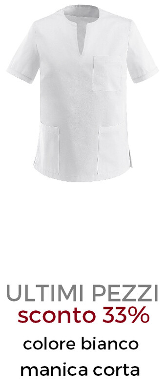 EGOCHEF Tecla Casacca donna scollo a V bianco