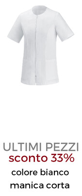 EGOCHEF Arianna Casacca donna zip bianco