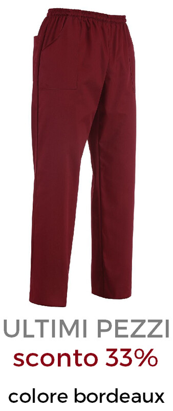 EGOCHEF PantaTasca pantalone unisex bordeaux