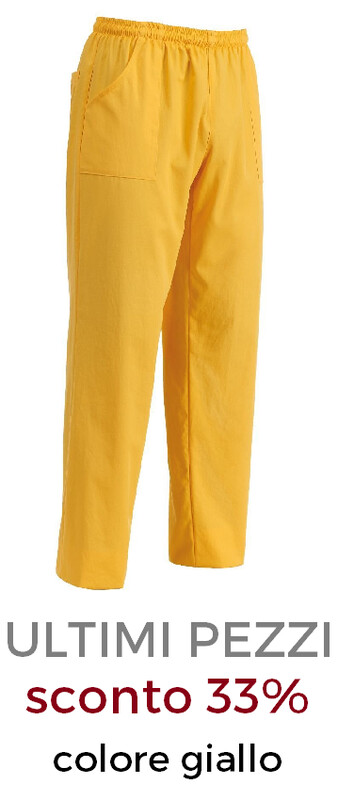 EGOCHEF PantaTasca pantalone unisex giallo
