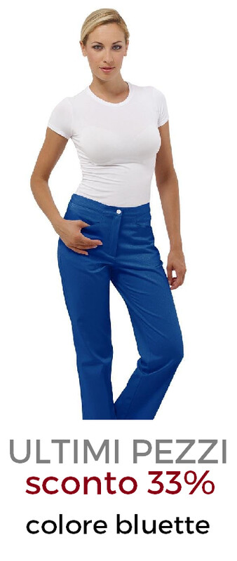 DR.BLUE Sky pantalone donna cotone bluette