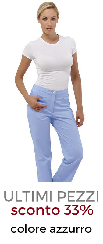 DR.BLUE Sky pantalone donna cotone azzurro