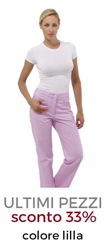 DR.BLUE Sky pantalone donna cotone lilla