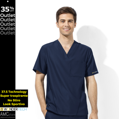 TECH Casacca uomo 6213 scollo a V