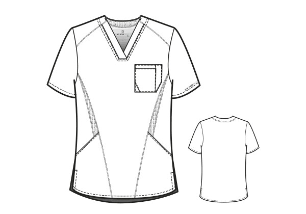 TECH Casacca uomo 6213 scollo a V