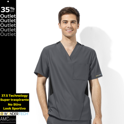 TECH Casacca uomo 6213 scollo a V