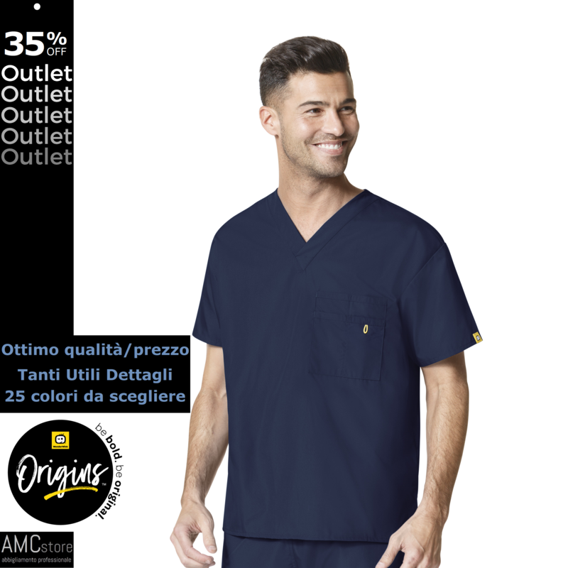 ORIGINS Alpha Casacca unisex scollo a V