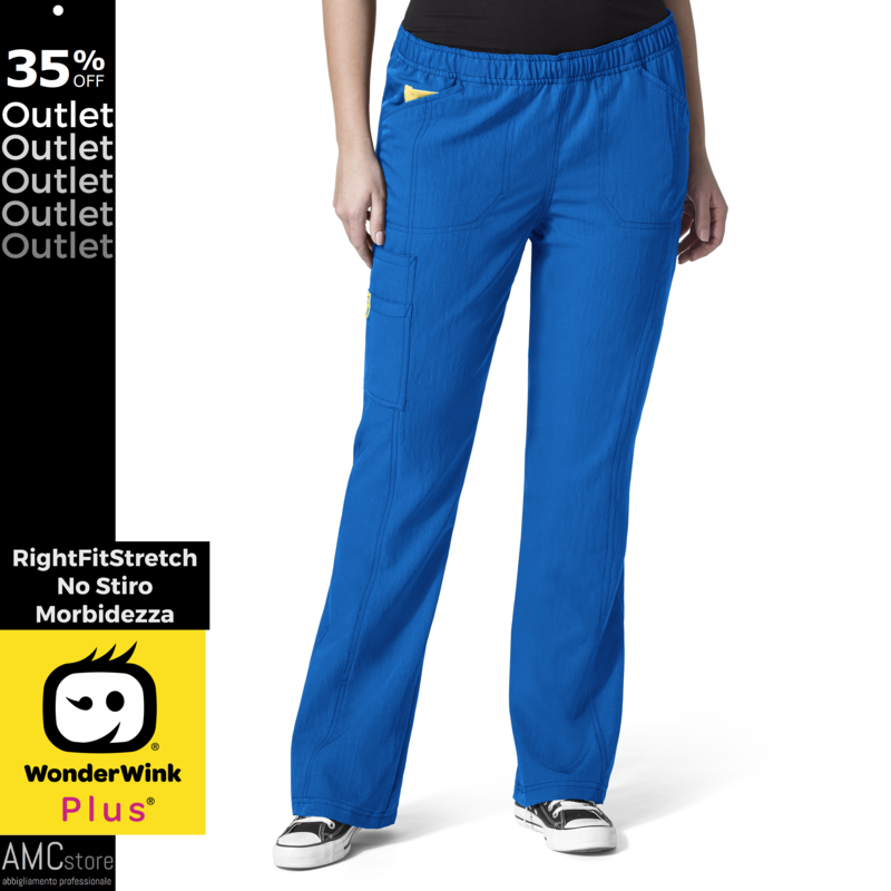 PLUS Pantalone donna gamba larga