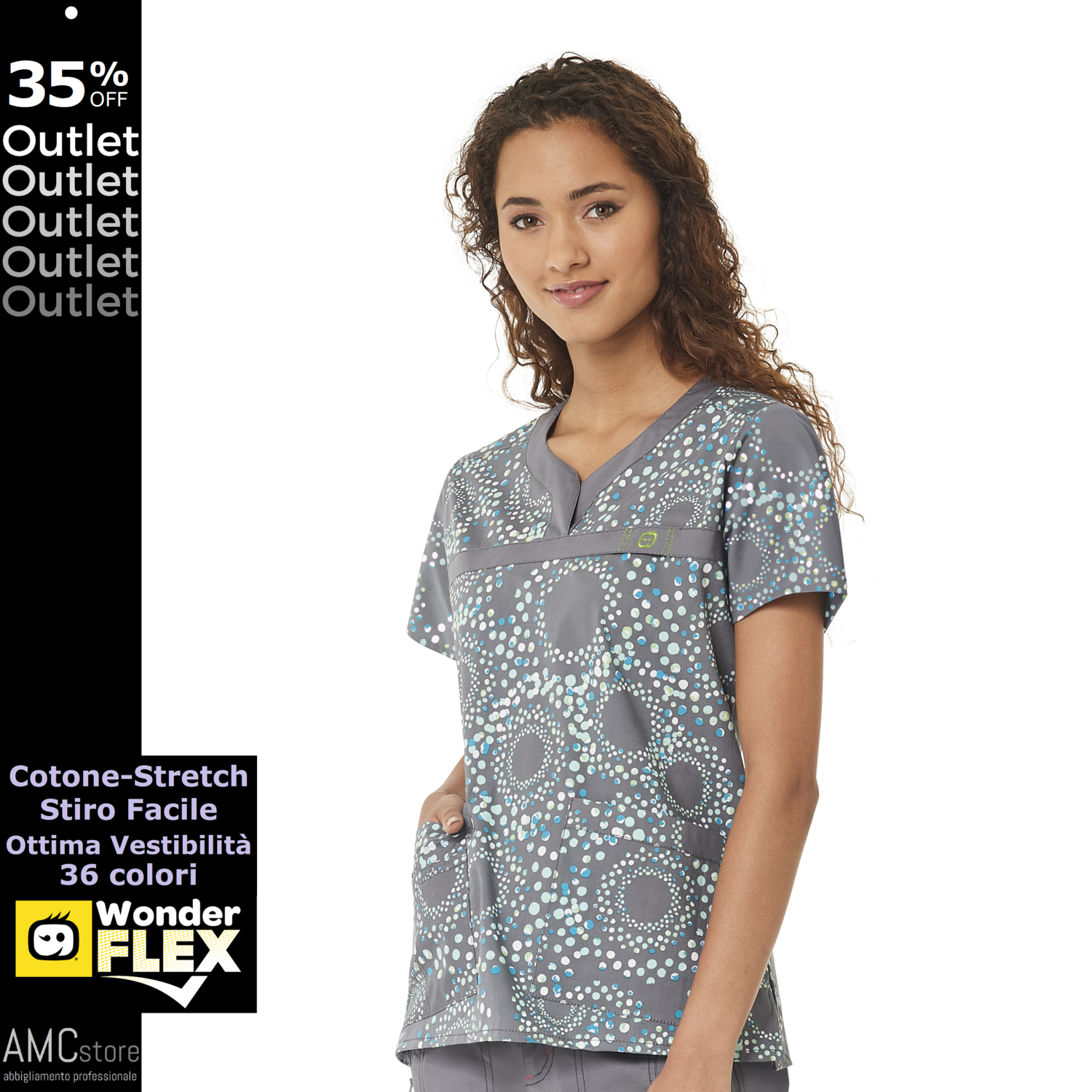 FLEX Verity Casacca donna scollo a V curvo Feel The Blues
