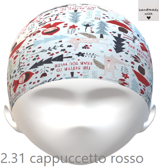 PopHats Cappellino 2.31 &quot;Cappuccetto Rosso&quot;