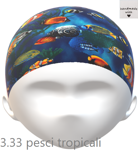 PopHats Cappellino 3.33 &quot;Pesci tropicali&quot;