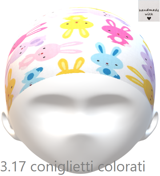 PopHats Cappellino 3.17 &quot;Coniglietti colorati&quot;
