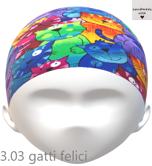 PopHats Cappellino 3.03 &quot;Gatti felici&quot;
