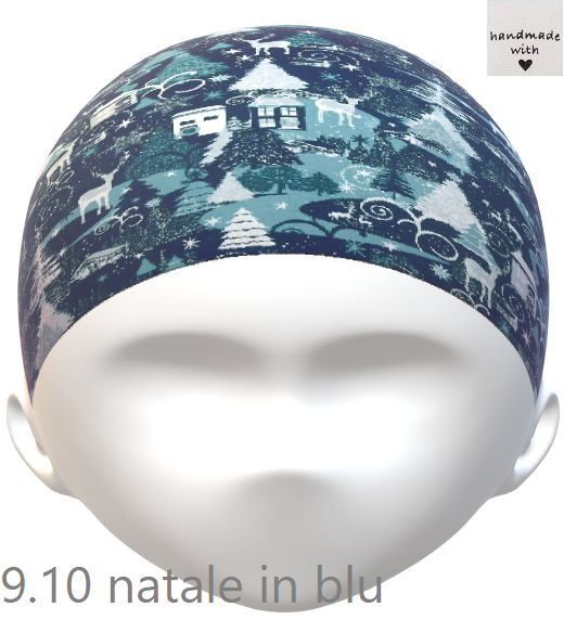 PopHats Cappellino 9.10 &quot;Natale in blu&quot;