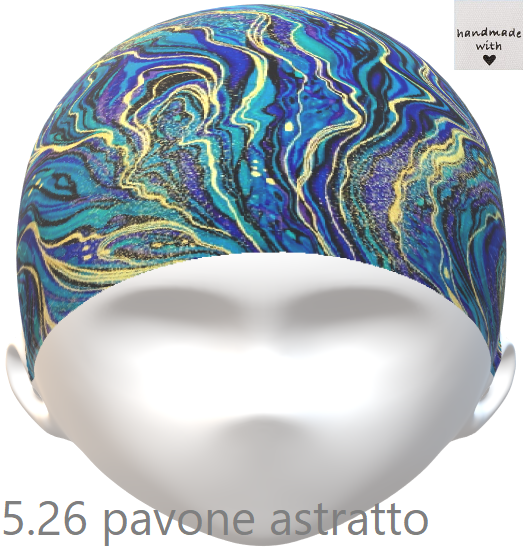 PopHats Cappellino 5.26 "Pavone astratto"