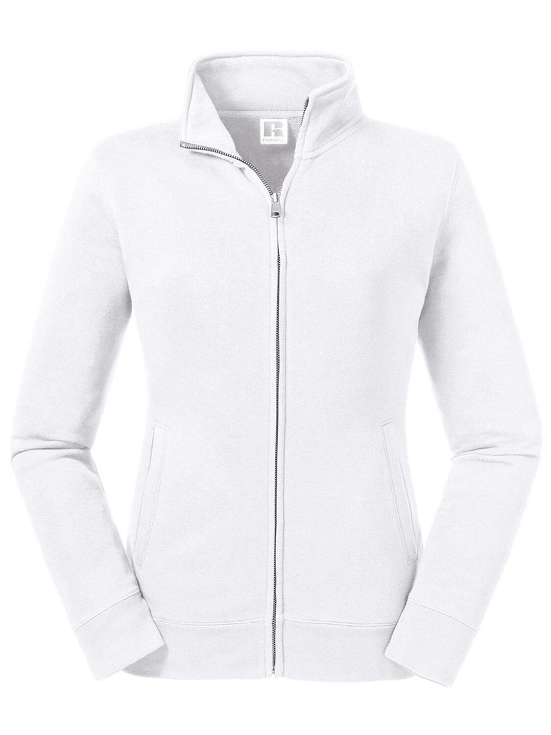 RUSSELL Ladies&#39; Authentic Sweat Jacket, Colore: 30 bianco