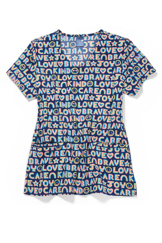 Casacca 18213 donna scollo a V Love Care Joy