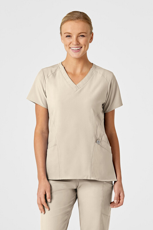 Casacca donna 6155 scollo a V khaki