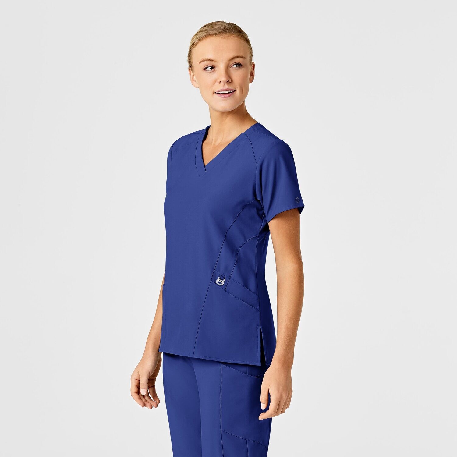 Casacca donna 6155 scollo a V galaxy blue
