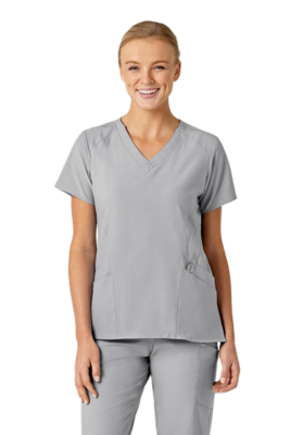 Casacca donna 6155 scollo a V grey