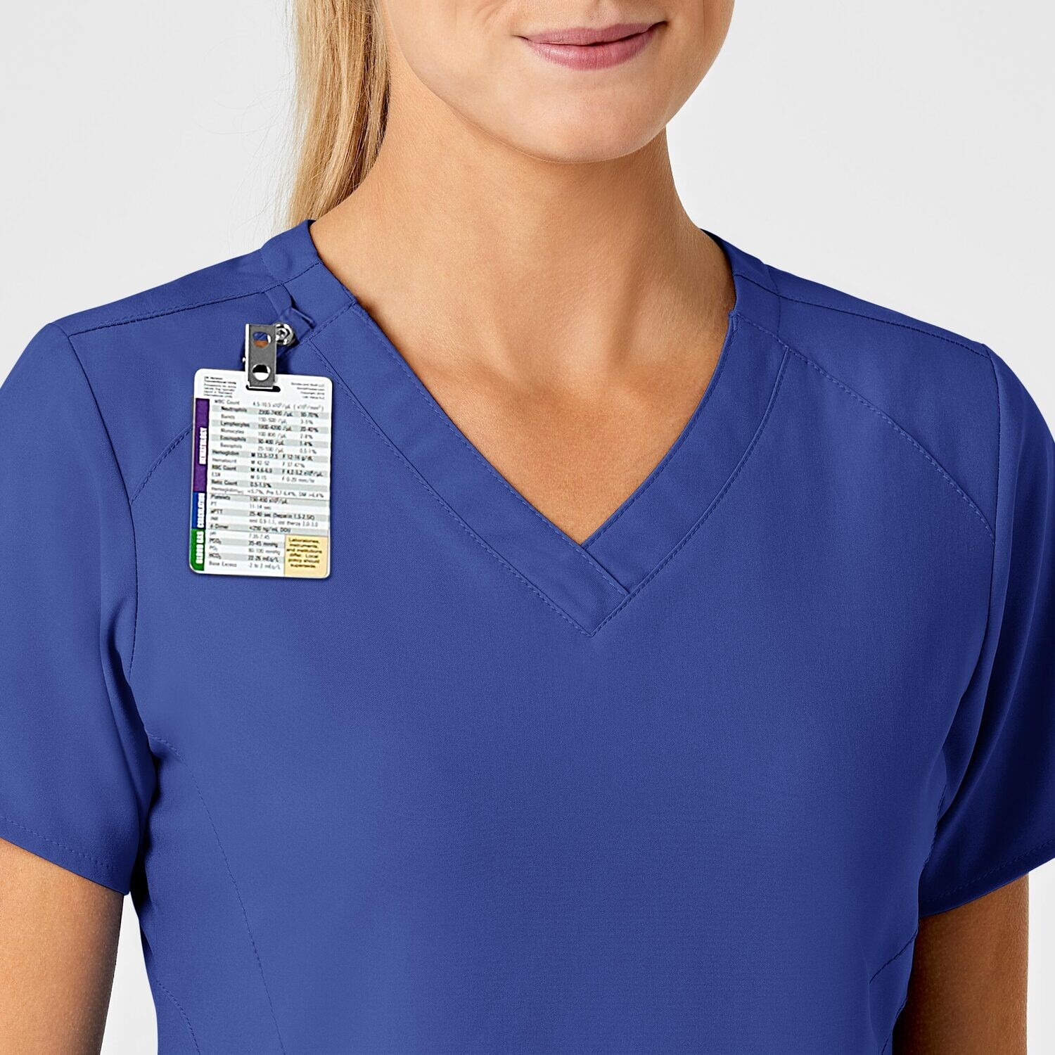 Casacca donna 6155 scollo a V galaxy blue
