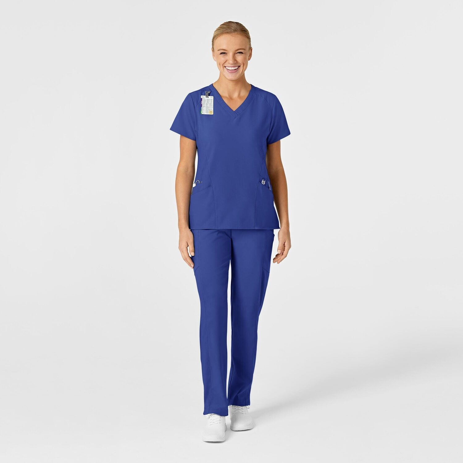 Casacca donna 6155 scollo a V galaxy blue